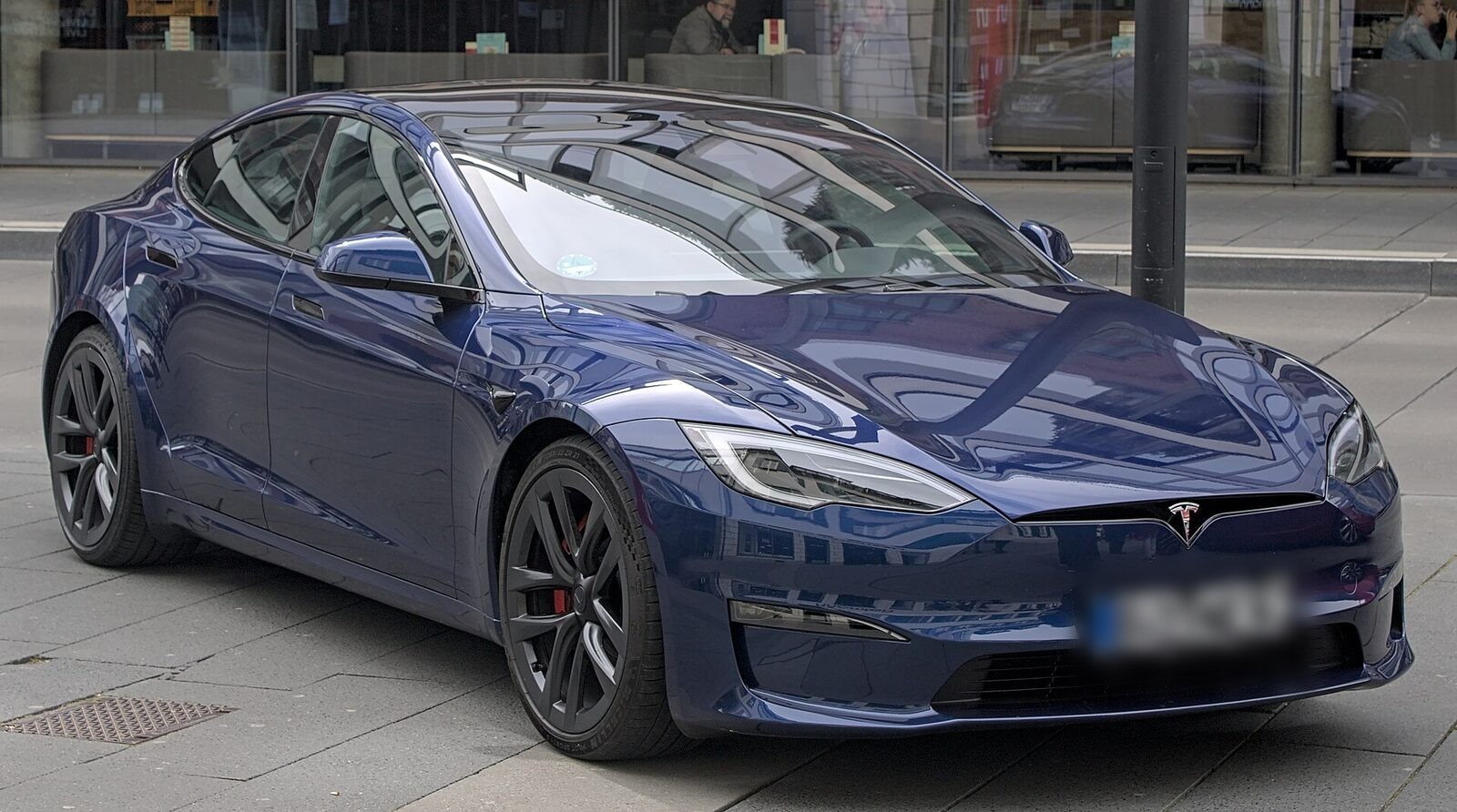 Tesla Model S Plaid three-quarter view